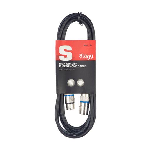 Stagg SMC1 BL Microphone cable, XLR/XLR (m/f), 1 m (3'), blue ring - Fair Deal Music
