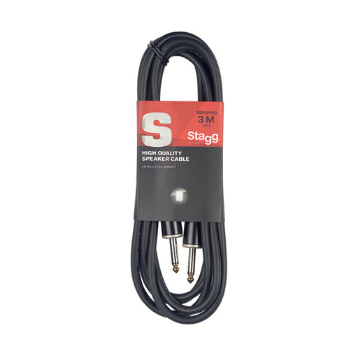 Stagg SSP3PP25 Speaker cable, jack/jack, 3 m (10") - Fair Deal Music