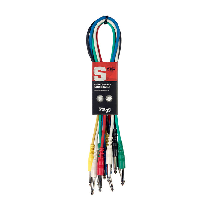 Stagg SPC060 E 6P-60CM/2FT Patch Cable Mould PLG - Fair Deal Music