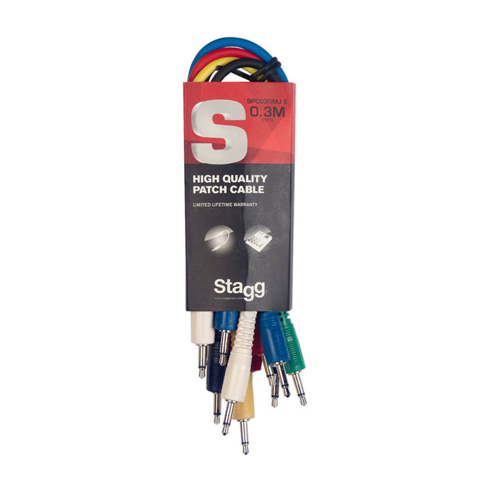 Stagg SPC030MJ E 6P-30CM/1FT PATCH CBL mini PLG - Fair Deal Music