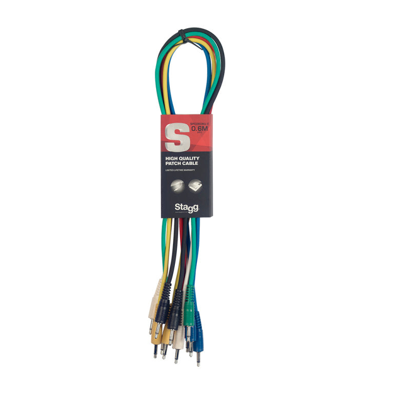 Stagg SPC060MJ E 6P-60CM/2FT PATCH CBL mini PLG - Fair Deal Music