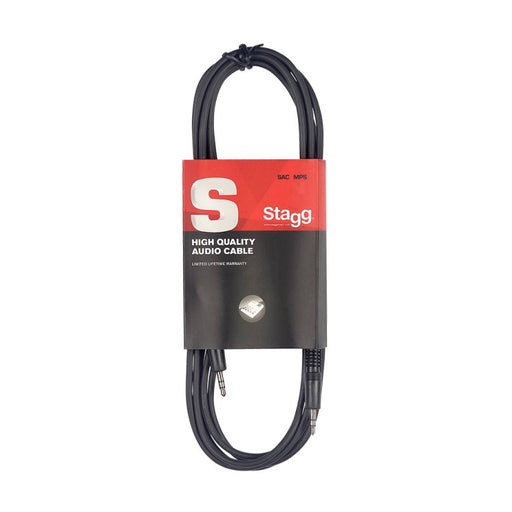 Stagg SAC1MPSMPSB 1m (3ft) Stereo 3.5mm Mini Jack to Mini Jack - Fair Deal Music