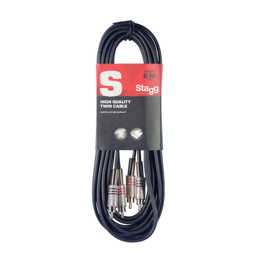 Stagg STC1C 1M/3FT TWIN CABLE RCAm-RCAm - Fair Deal Music