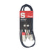 Stagg STC060CMXM 60CM/2FT TWIN CABLE RCAm-XLRm - Fair Deal Music