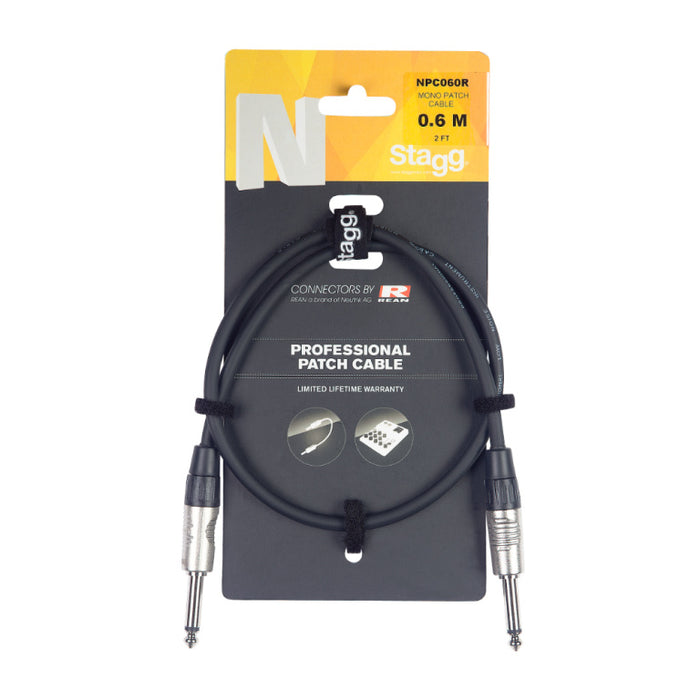 Stagg NPC030R 30CM/1FT Patch Cable Plug-Plug DL - Fair Deal Music