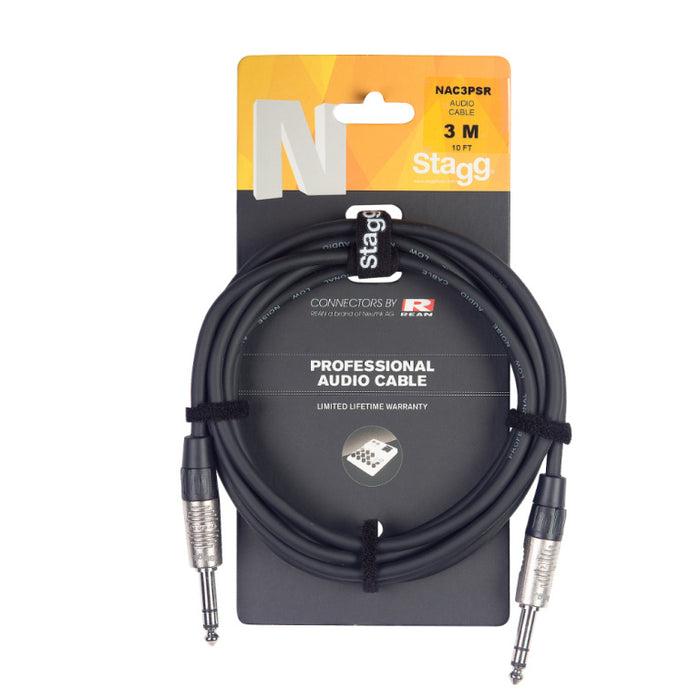 Stagg NAC6PSR 6M/20FT Audio Cable Ster.Plug DL - Fair Deal Music