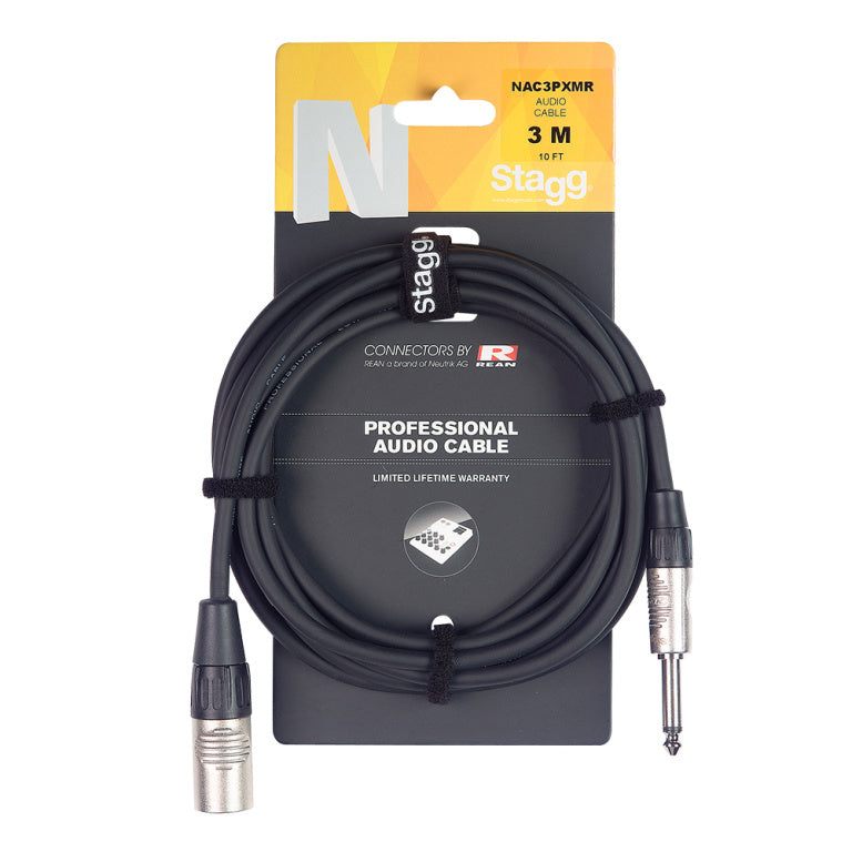 Stagg NAC1PXMR 1M/3FT AUDIO CBL PLG-XLRm DLX - Fair Deal Music