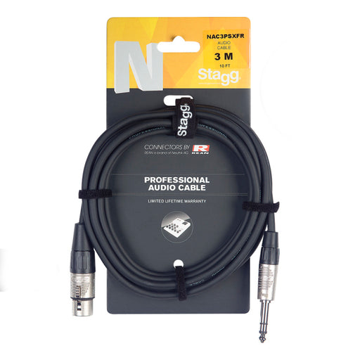 Stagg NAC3PSXFR 3M/10FT AUDIO STER.PLG-XLRf DL - Fair Deal Music