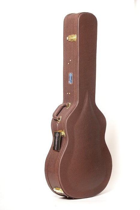 Freestyle Hard-shell Wood Case For 335 Style Guitars Brown - Fair Deal Music
