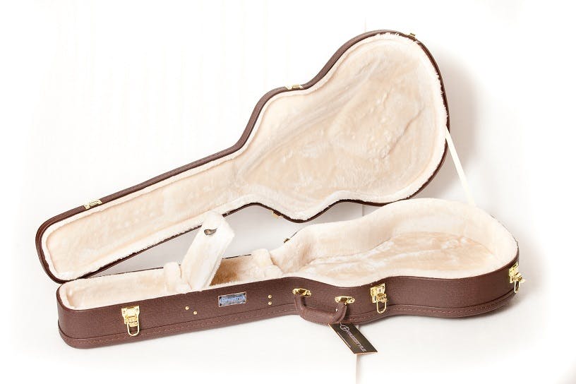 Freestyle Hard-shell Wood Case For 335 Style Guitars Brown - Fair Deal Music