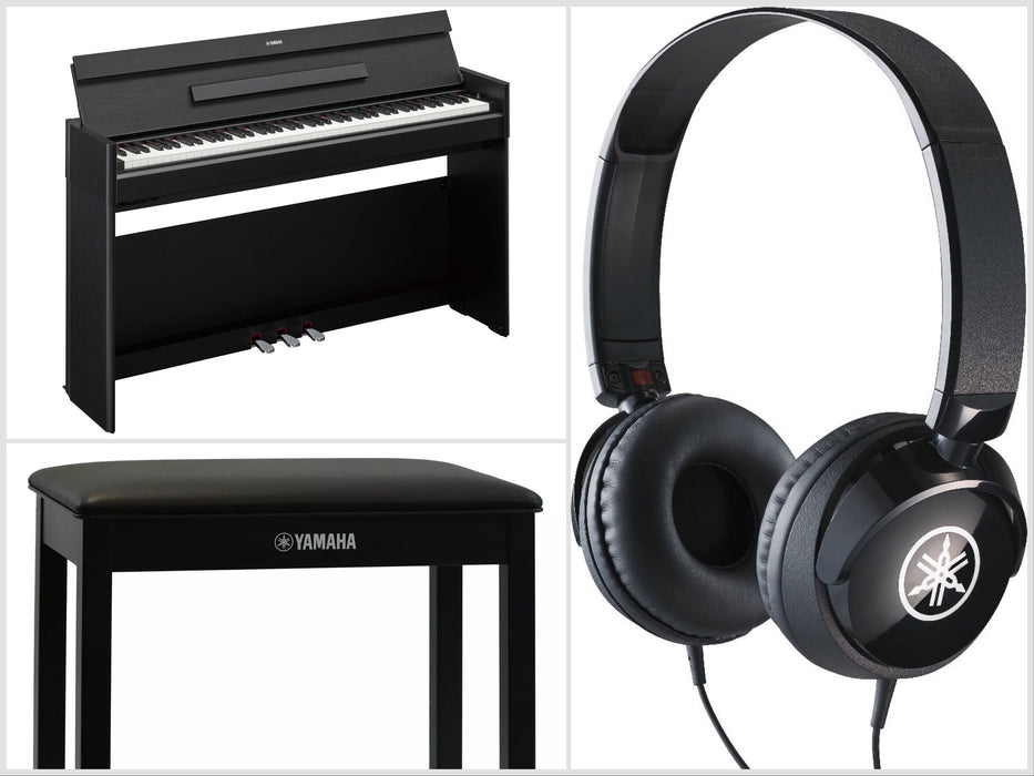 Yamaha YDP-S55B Arius Slim Digital Piano Black Walnut Bundle - Fair Deal Music