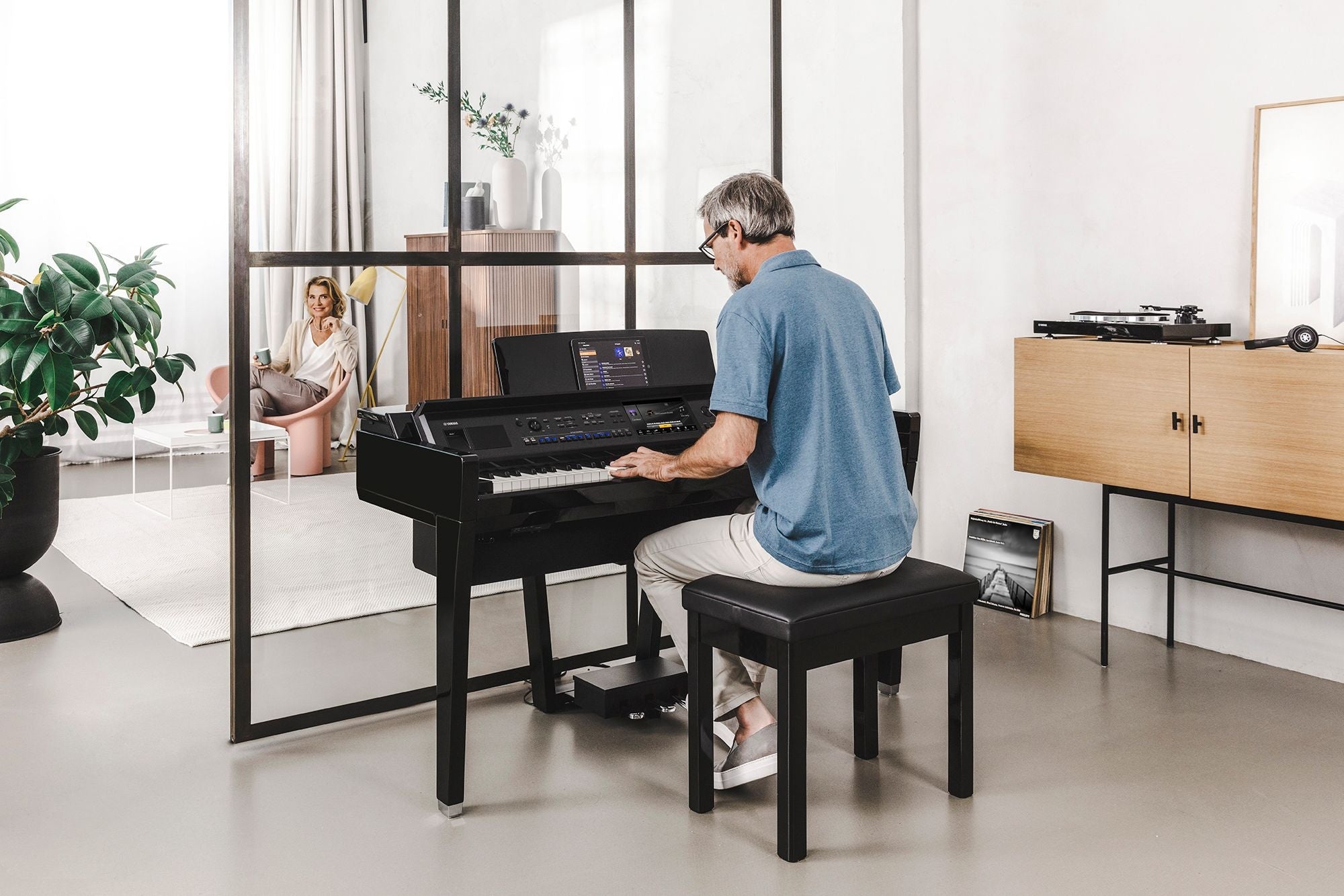 Yamaha CVP-909PE Clavinova Digital Piano Polished Ebony - Fair Deal Music