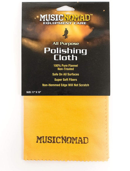 MusicNomad All Purpose Edgeless 100% Pure Flannel Non Treated Polishing Cloth - Fair Deal Music