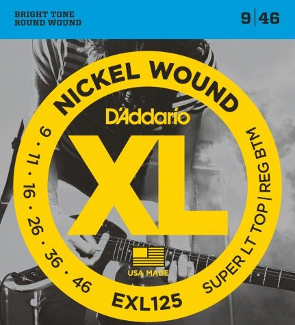 D'Addario EXL125 Nickel Guitar Strings 9-46 Custom Light - Fair Deal Music
