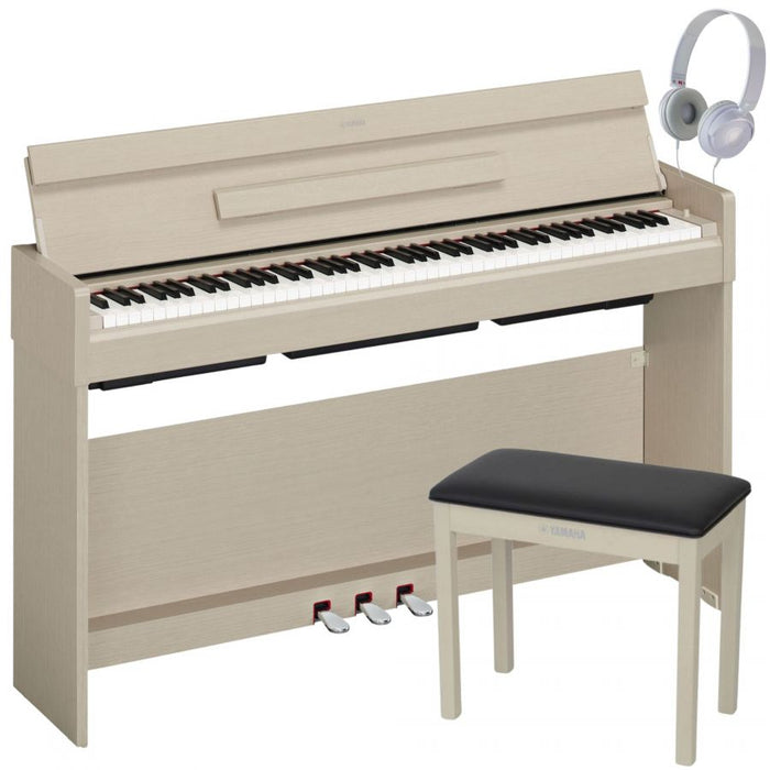 Yamaha YDP-S35WA Arius Slim Digital Piano White Ash Bundle - Fair Deal Music