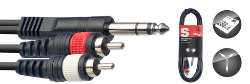Stagg SYC3/PS2CM E 3M/10F SPLIT MLD ST.PLUG-2RCAm - Fair Deal Music