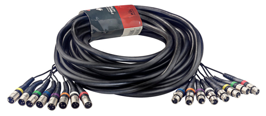 Stagg SML15/8XF8XM E 15M/50F MULTIC.MLD 8XLRf-8XLRm - Fair Deal Music