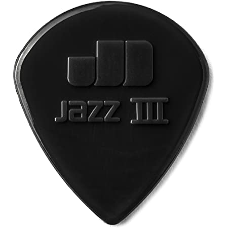 Jim Dunlop Nylon Jazz III Stiffo 1.38mm Guitar Pick 6 Pack - Fair Deal Music
