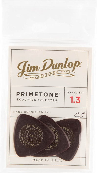 Jim Dunlop Primetone Sculpted, Small Tri Pick 1.3mm (Pack of 3) - Fair Deal Music