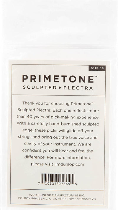 Jim Dunlop Primetone Sculpted, Standard Pick .88mm (Pack of 3) - Fair Deal Music