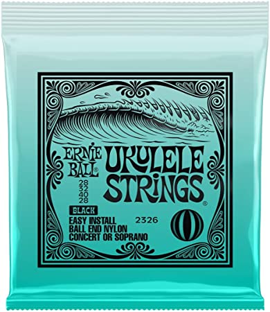 Ernie Ball Concert/Soprano Ukulele Strings Black 2326 - Fair Deal Music