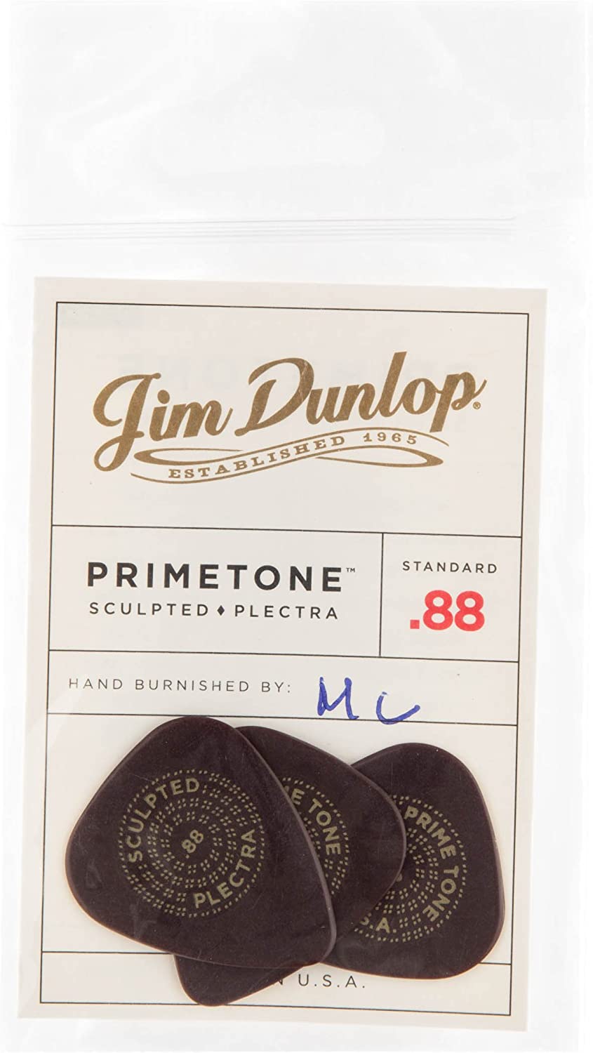 Jim Dunlop Primetone Sculpted, Standard Pick .88mm (Pack of 3) - Fair Deal Music