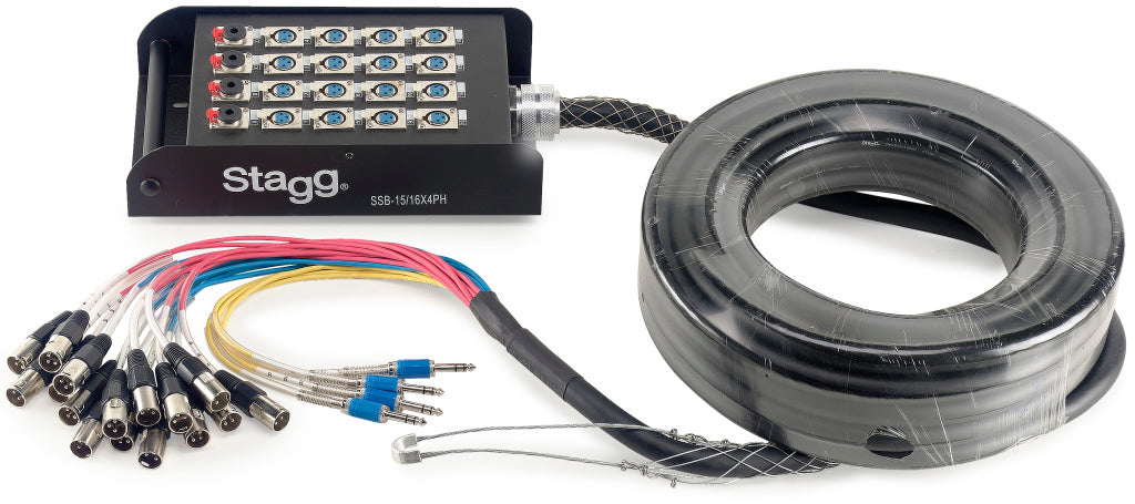 Stagg SSB-15/16X4PH STAGEBOX 16 XLR F/4 JACK M-15M - Fair Deal Music