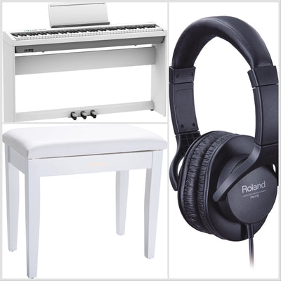 Roland FP-30X Portable Digital Piano White Bundle - Fair Deal Music