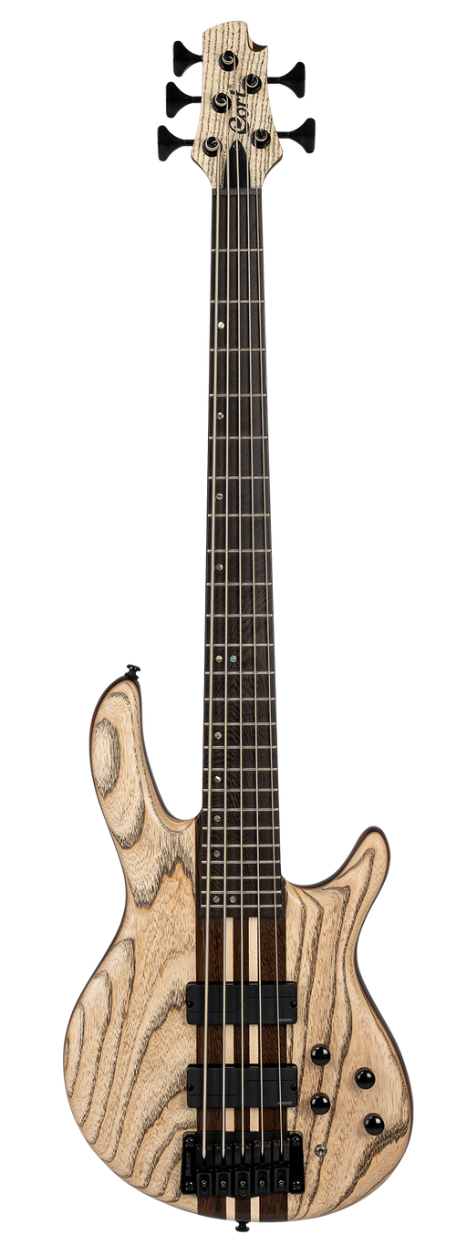 Cort A5 Ultra Ash Bass Guitar, Etched Natural Black - Fair Deal Music