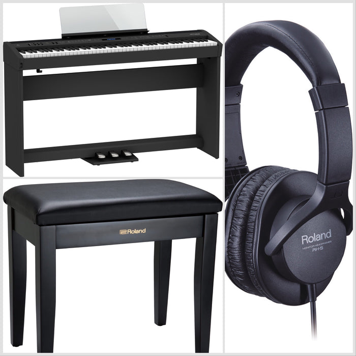 Roland FP-60X-BK Portable Digital Piano Black Bundle - Fair Deal Music