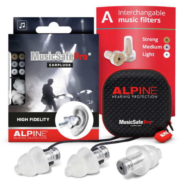 ALPINE MusicSafe Pro 2019 BLACK Ear Plugs in Case - Fair Deal Music
