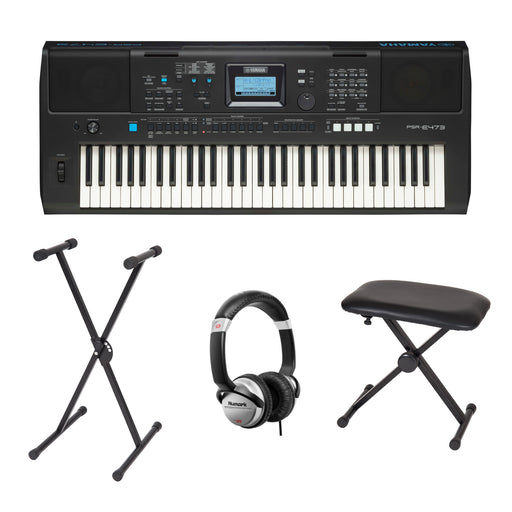 Yamaha PSR-E473 Portable Keyboard Bundle - Fair Deal Music