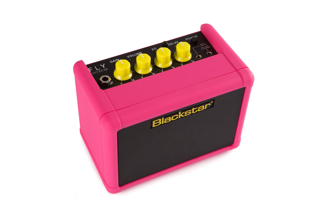 Blackstar Fly 3 Neon Pink Mini Guitar Amp, Ex Display - Fair Deal Music