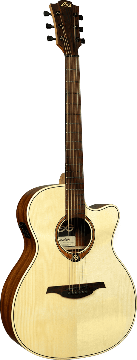 LAG Tramontane T70 ACE Auditorium Cutaway Electro Acoustic, Natural - Fair Deal Music
