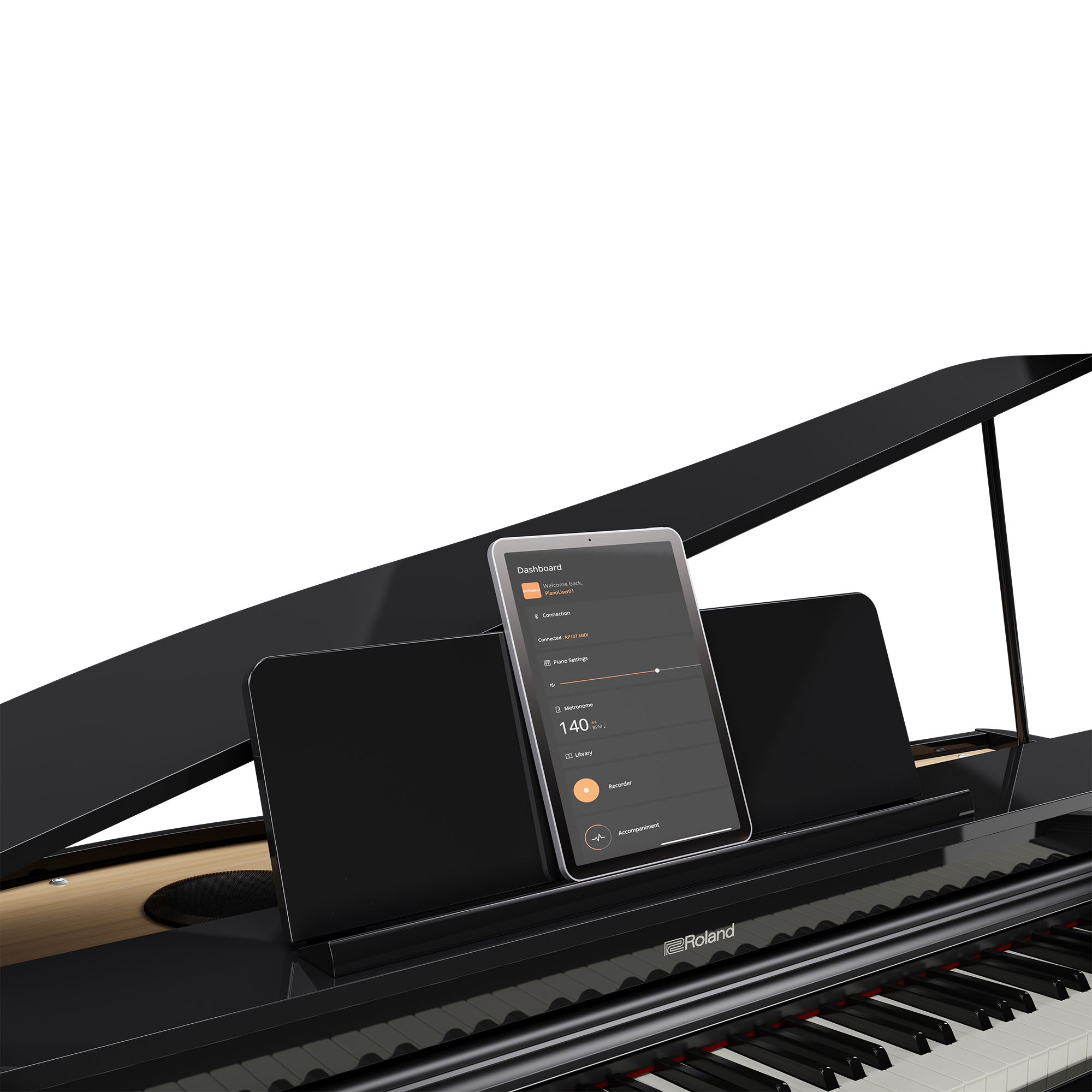 Roland GP-3-PE Compact Digital Grand Piano Polished Ebony - Fair Deal Music