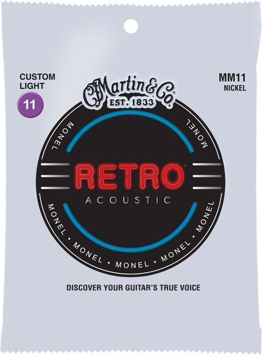 Martin MM11, Retro Monel Acoustic, Custom Light, 11-52 - Fair Deal Music