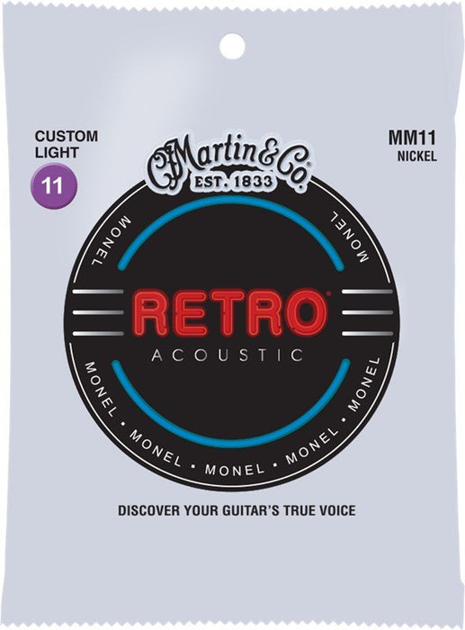Martin MM11, Retro Monel Acoustic, Custom Light, 11-52 - Fair Deal Music