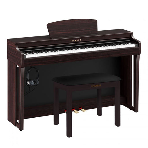 Yamaha CLP-725R Clavinova Digital Piano Dark Rosewood Bundle - Fair Deal Music