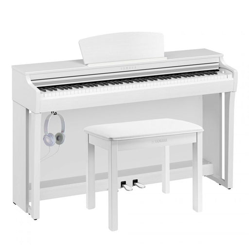 Yamaha CLP-725WH Clavinova Digital Piano White Satin Bundle - Fair Deal Music