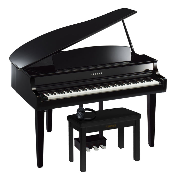 Yamaha CLP-765GP Clavinova Digital Grand Piano Polished Ebony Bundle - Fair Deal Music