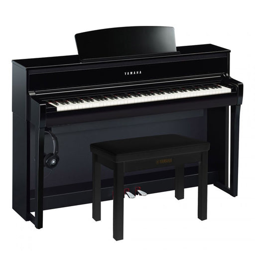 Yamaha CLP-775PE Clavinova Digital Piano Polished Ebony Bundle - Fair Deal Music