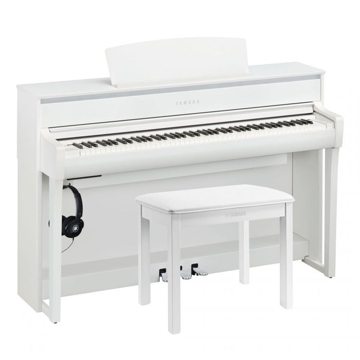 Yamaha CLP-775WH Clavinova Digital Piano White Bundle - Fair Deal Music