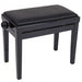 Kinsman KPB03BK Adjustable Piano Bench - Satin Black - Fair Deal Music