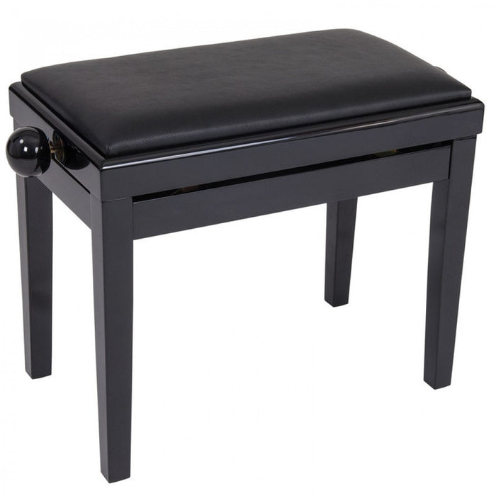 Kinsman KPB03BKPE Adjustable Piano Bench - Polished Black - Fair Deal Music