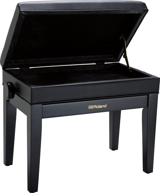 Roland RPB-400BK Adjustable Piano Bench with Storage in Satin Black - Fair Deal Music