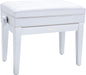 Roland RPB-400WH Adjustable Piano Bench with Storage in Satin White - Fair Deal Music