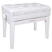 Roland RPB-500PW Adjustable Piano Bench with Storage in Polished White (Showroom Model) - Fair Deal Music