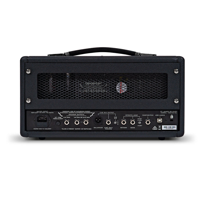 Blackstar St. James 50w 6L6 Ultra Lightweight Valve Amp Head, Black - Fair Deal Music