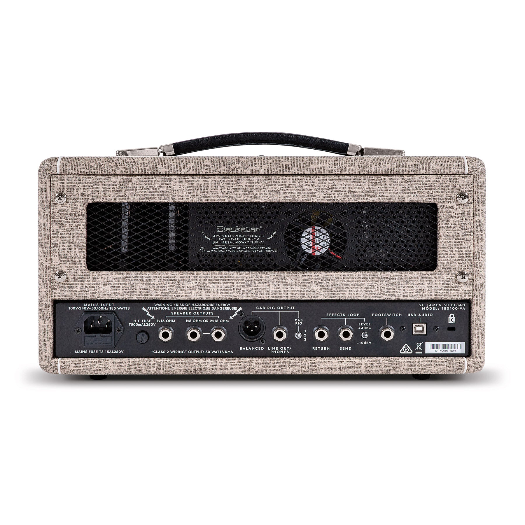 Blackstar St. James 50w EL34 Valve Amp Head in Fawn, B-Stock - Fair Deal Music