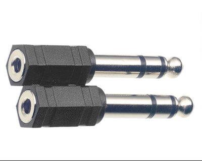 Stagg AC-PMSJFSH Stereo Headphone Adaptor 3.5mm to 1/4" Jack (Pair) - Fair Deal Music